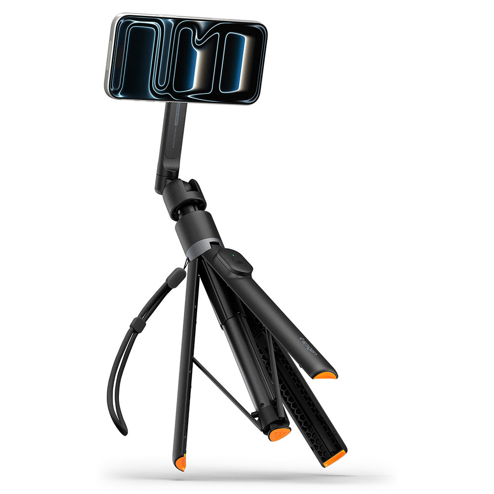 Selfie Stick Spigen S582W (AMP11372), MagSafe, Tripod, Bluetooth, Negru