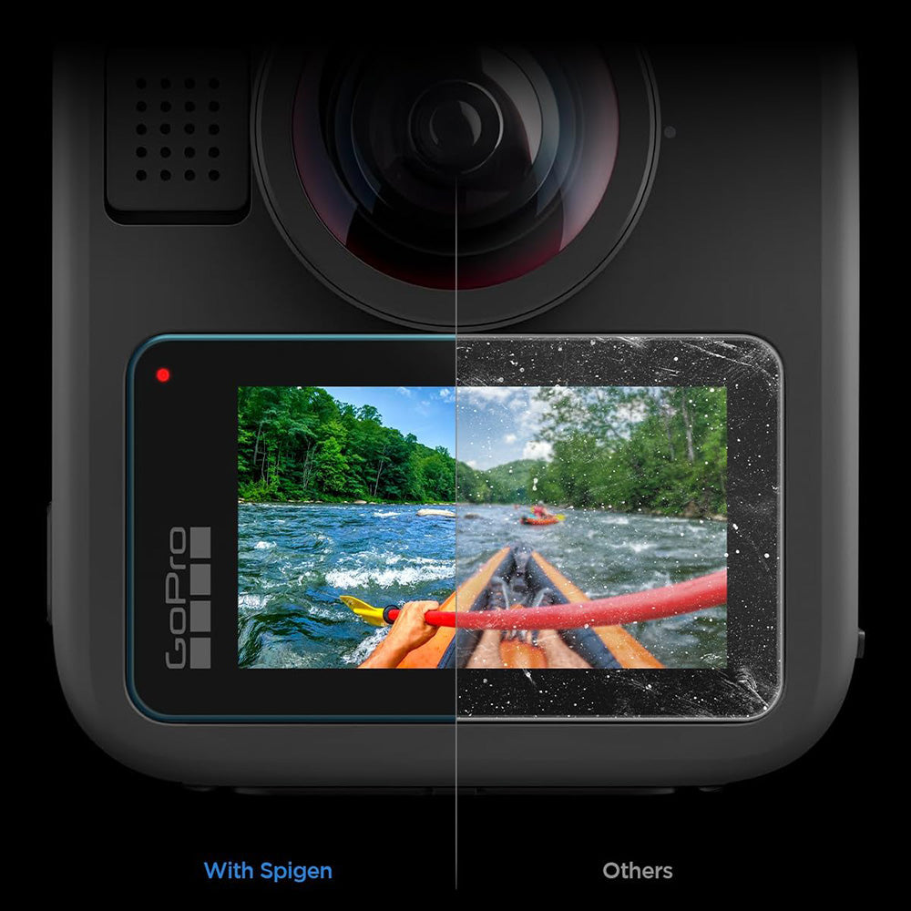 Spigen - (2 pack) Glas.tR Slim, Back Screen (AGL11230) - GoPro MAX 2 - Clear