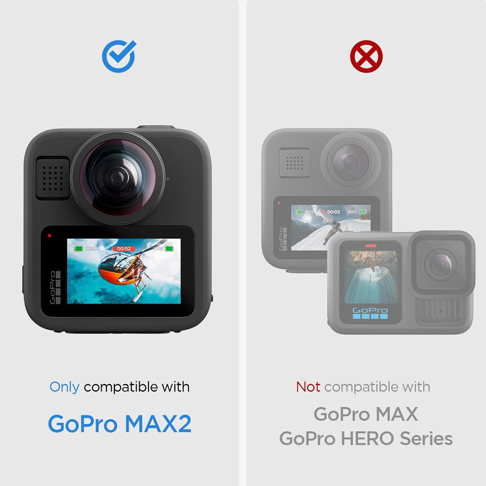 Spigen - (2 pack) Glas.tR Slim, Back Screen (AGL11230) - GoPro MAX 2 - Clear