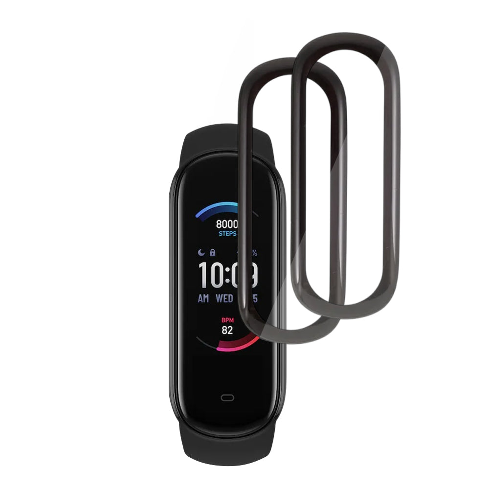 Techsuit - Nano Flex (2 pack) - Amazfit Band 5 - Black