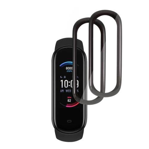 Techsuit - Nano Flex (2 pack) - Amazfit Band 5 - Black
