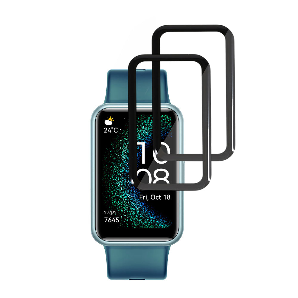 Techsuit - Nano Flex (2 pack) - Huawei Watch FIT SE - Black