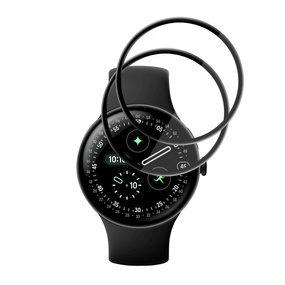 Techsuit - Nano Flex (2 pack) - Google Pixel Watch 4 45mm - Black
