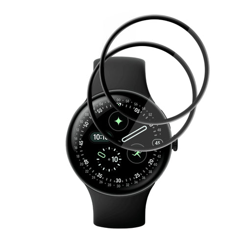 Techsuit - Nano Flex (2 pack) - Google Pixel Watch 4 45mm - Black
