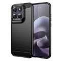Techsuit - Carbon Silicone - Motorola Moto G77 / G67 - Black