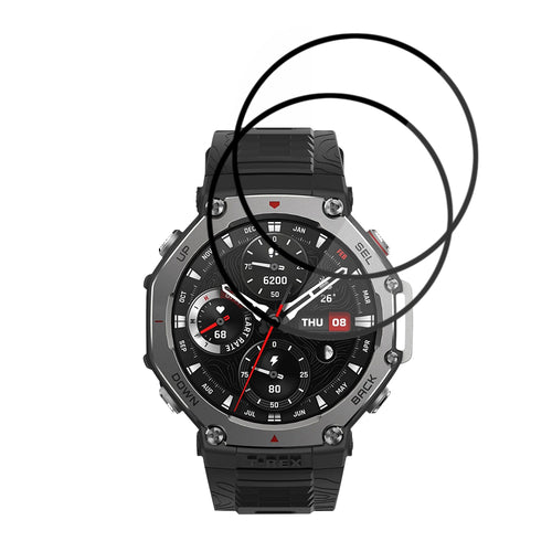Techsuit - Nano Flex (2 pack) - Amazfit T-Rex 3 - Black