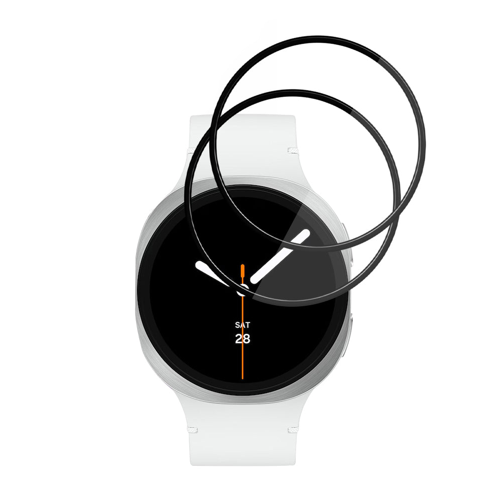 Techsuit - Nano Flex (2 pack) - Samsung Galaxy Watch8 44mm - Black