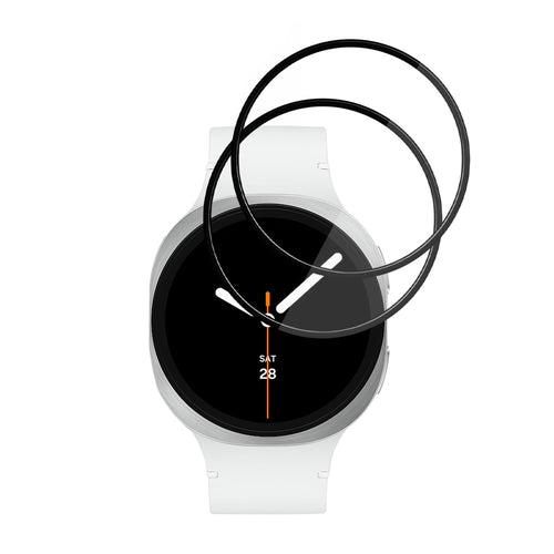 Techsuit - Nano Flex (2 pack) - Samsung Galaxy Watch8 44mm - Black