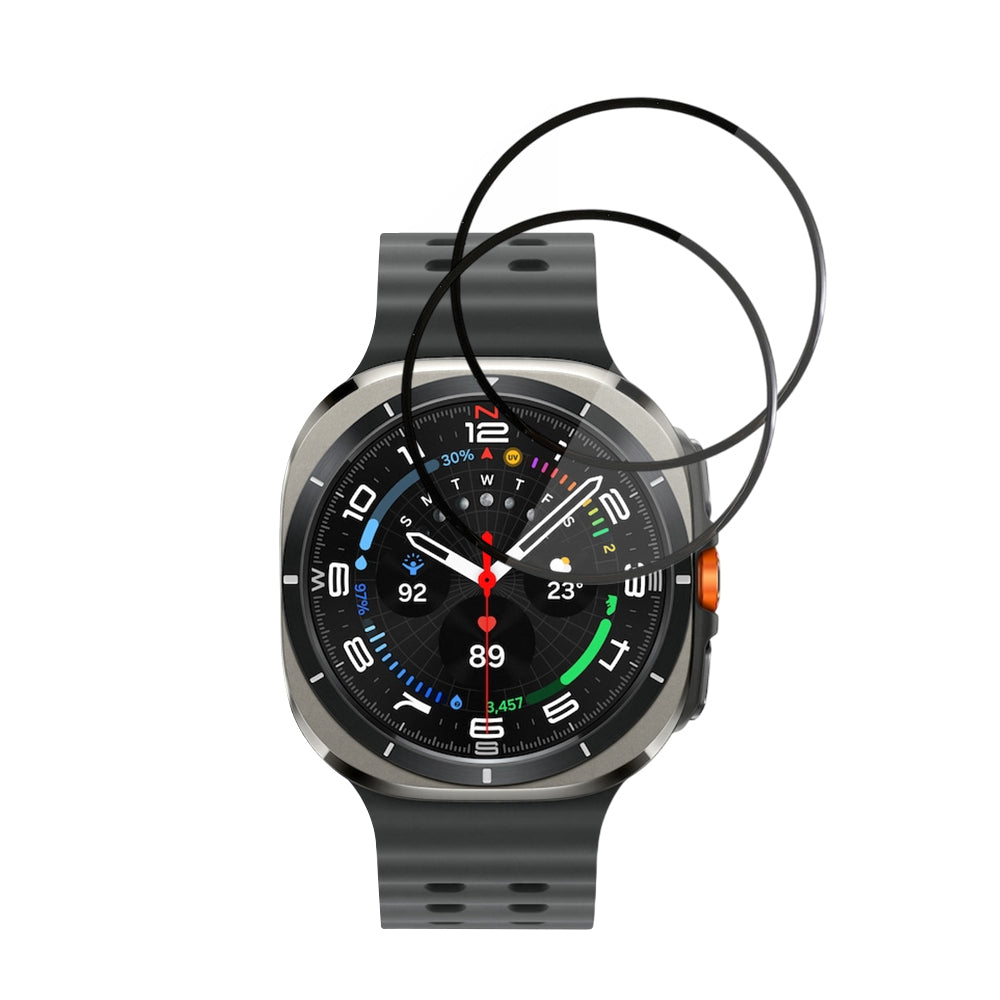 Techsuit - Nano Flex (2 pack) - Samsung Galaxy Watch Ultra 47mm - Black
