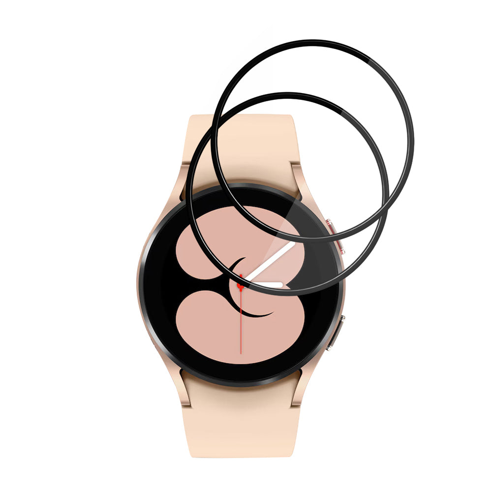 Techsuit - Nano Flex (2 pack) - Samsung Galaxy Watch4 40mm - Black