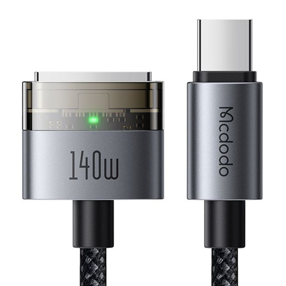 Mcdodo - Magnetic Cable (CA-2070) - USB-C to MagSafe 3, 140W, LED Indicator, 2m - Black
