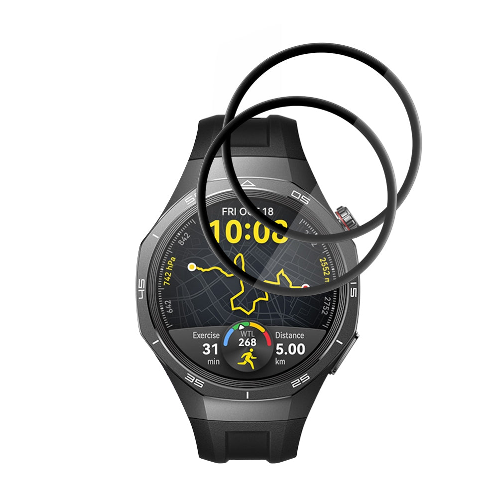 Techsuit - Nano Flex (2 pack) - Huawei Watch GT 5 Pro 46mm - Black