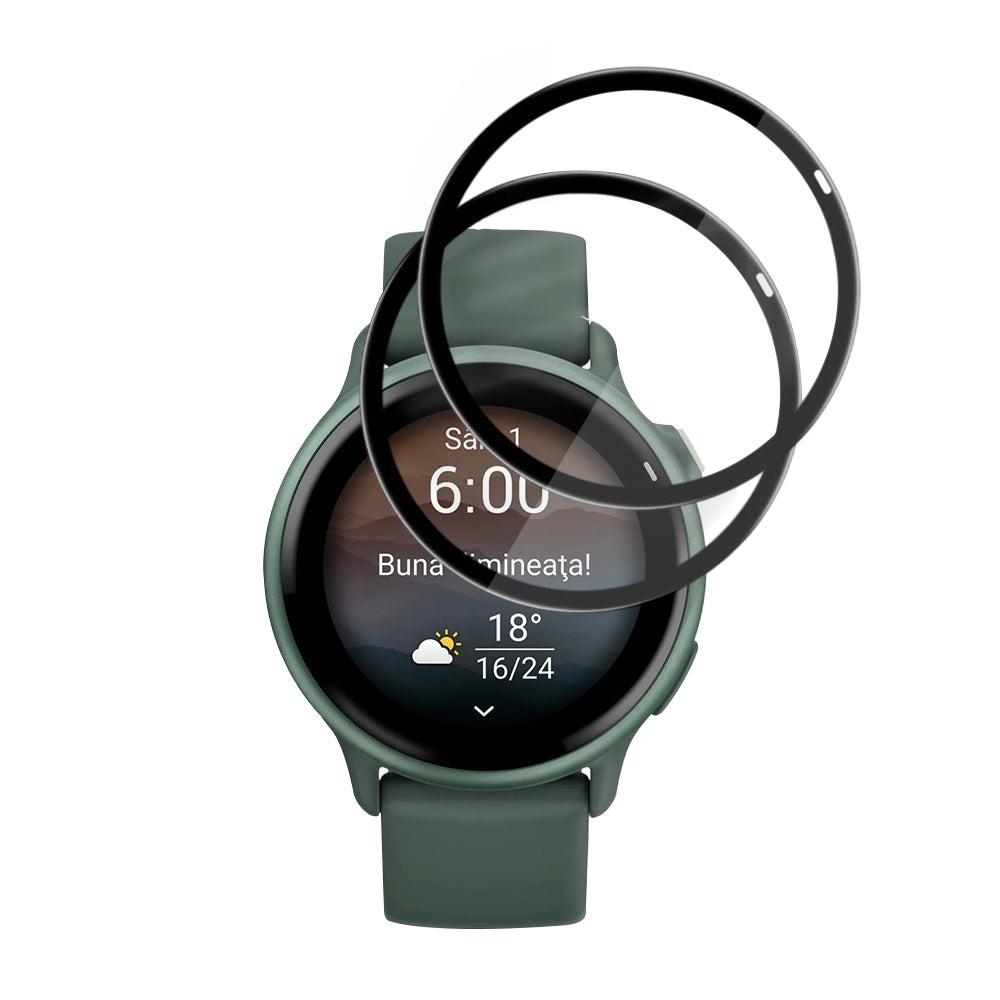 Techsuit - Nano Flex (2 pack) - Garmin vivoactive 6 - Black