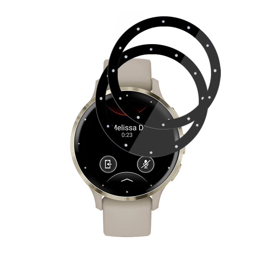 Techsuit - Nano Flex (2 pack) - Garmin Venu 3S - Black