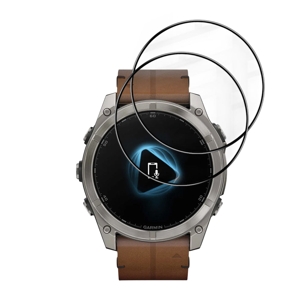 Techsuit - Nano Flex (2 pack) - Garmin Fenix 8 / Fenix 8 Pro 51mm - Black
