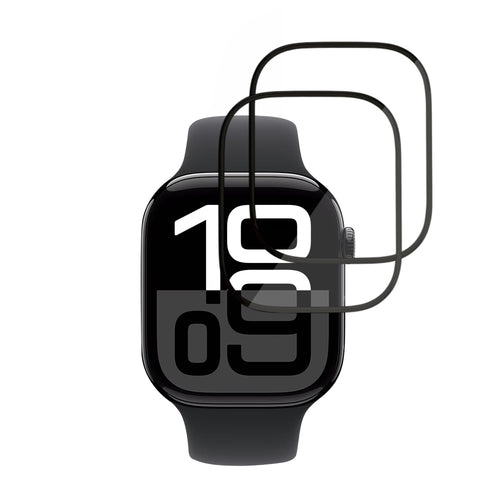 Techsuit - Nano Flex (2 pack) - Apple Watch 10 46mm / 11 46mm - Black