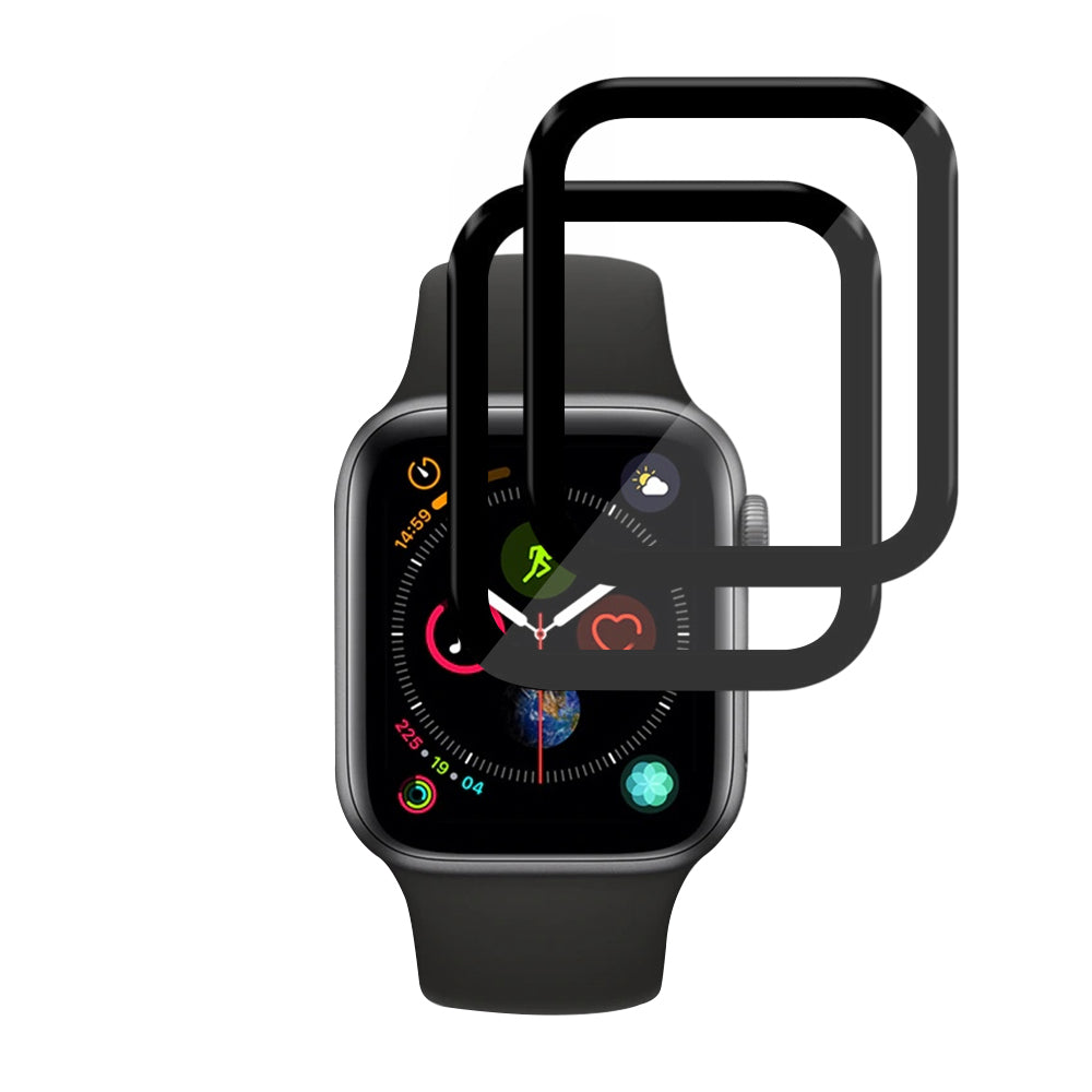 Techsuit - Nano Flex (2 pack) - Apple Watch 4 / 5 /6 / SE / SE 2 / SE 3 40mm - Black