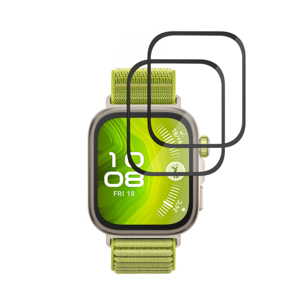 Techsuit - Nano Flex (2 pack) - Huawei Watch Fit 4 Pro - Black