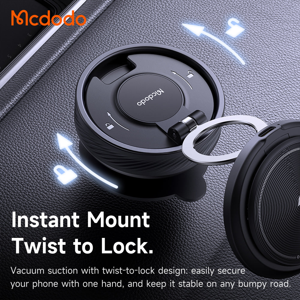 Suport pentru Auto Telefon cu Alimentare Wireless, 15W - Mcdodo (CH-8610) - Black