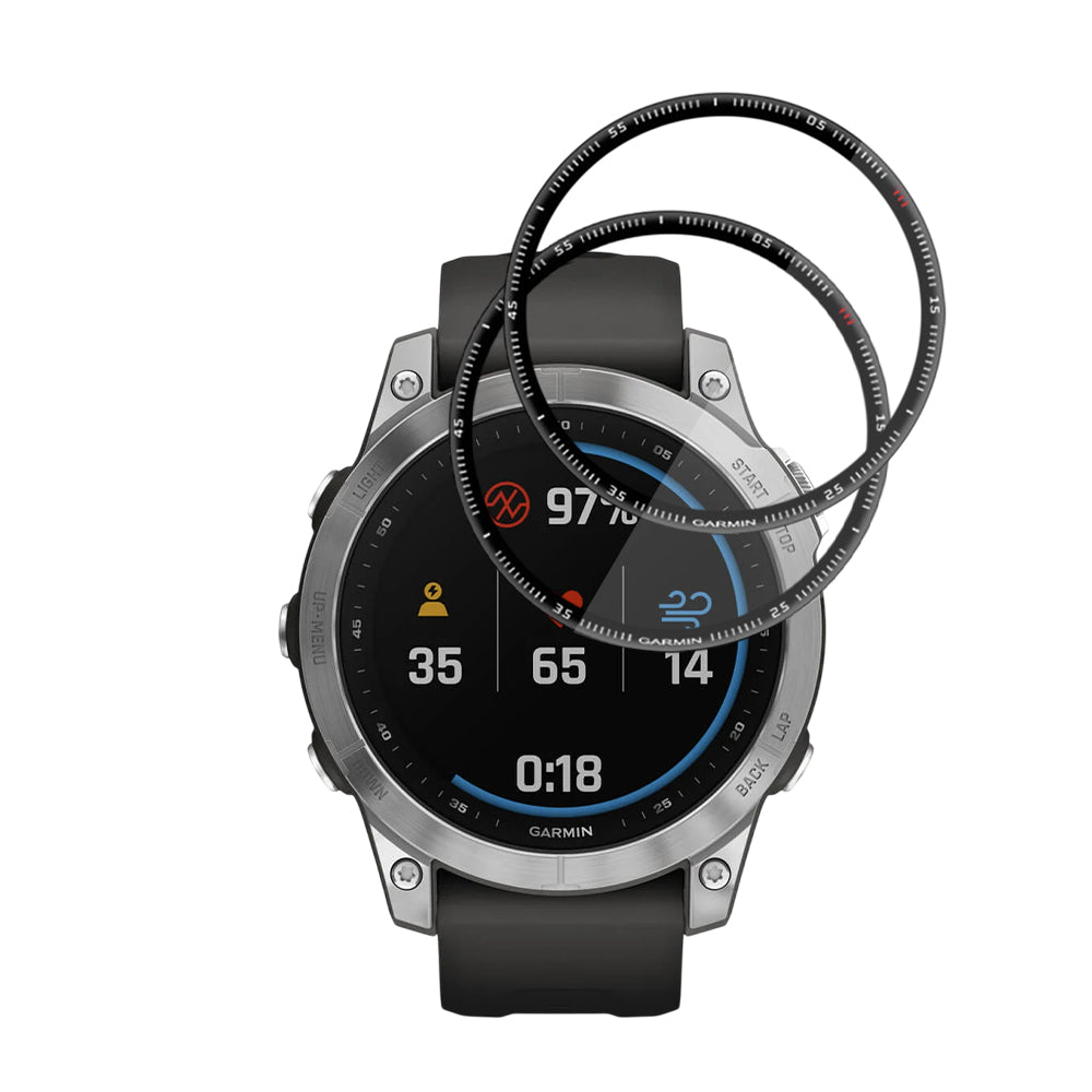 Techsuit - Nano Flex (2 pack) - Garmin Fenix 7 - Black