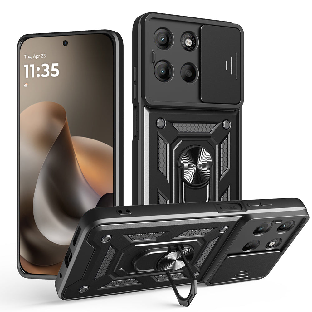 Techsuit - CamShield Series - Motorola Moto G77 / G67 - Black