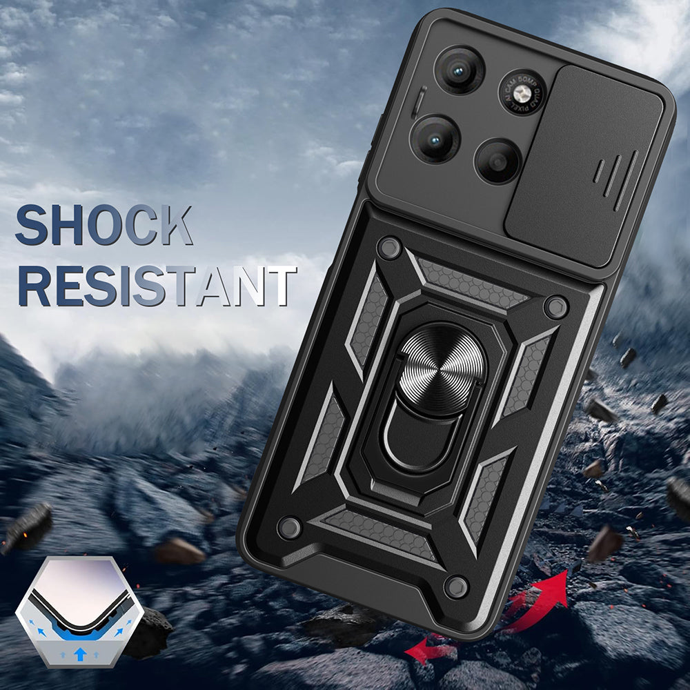 Techsuit - CamShield Series - Motorola Moto G77 / G67 - Black
