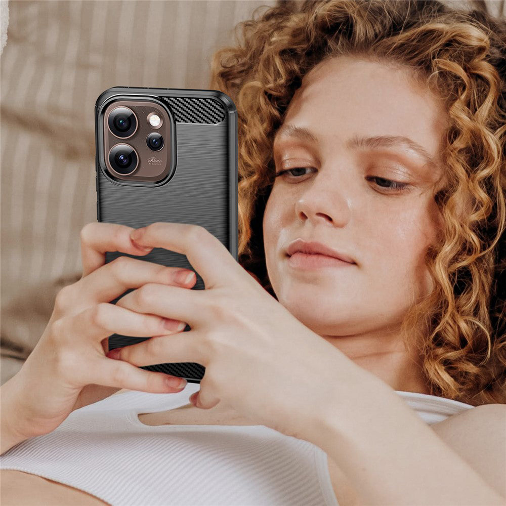 Techsuit - Carbon Silicone - Oppo Reno15 Pro Max - Black