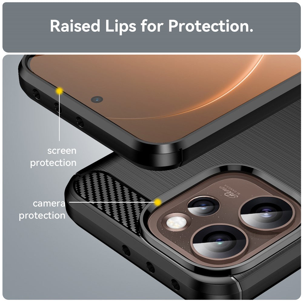 Techsuit - Carbon Silicone - Oppo Reno15 Pro Max - Black