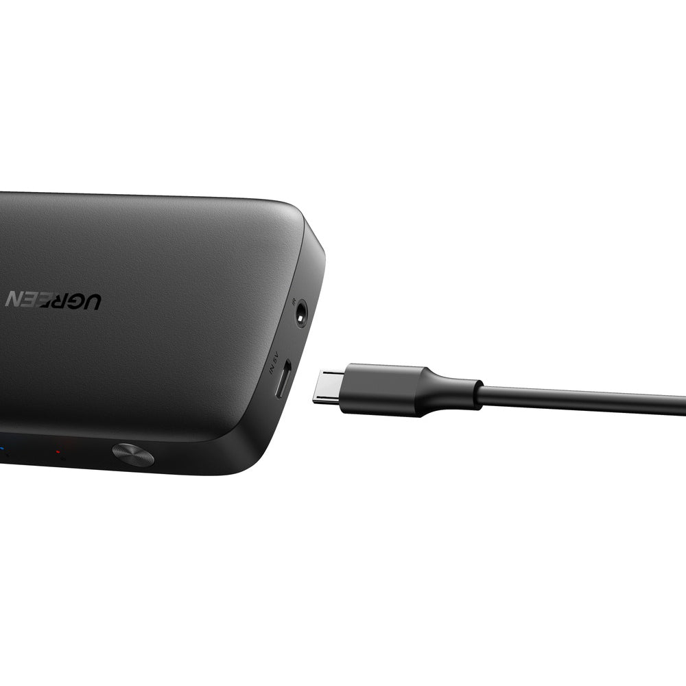 Ugreen - KVM Switch CM332 (80125) - 3x HDMI, 4K@30Hz, 1x Micro USB, RGB Video, 8-channel LPCM - Black