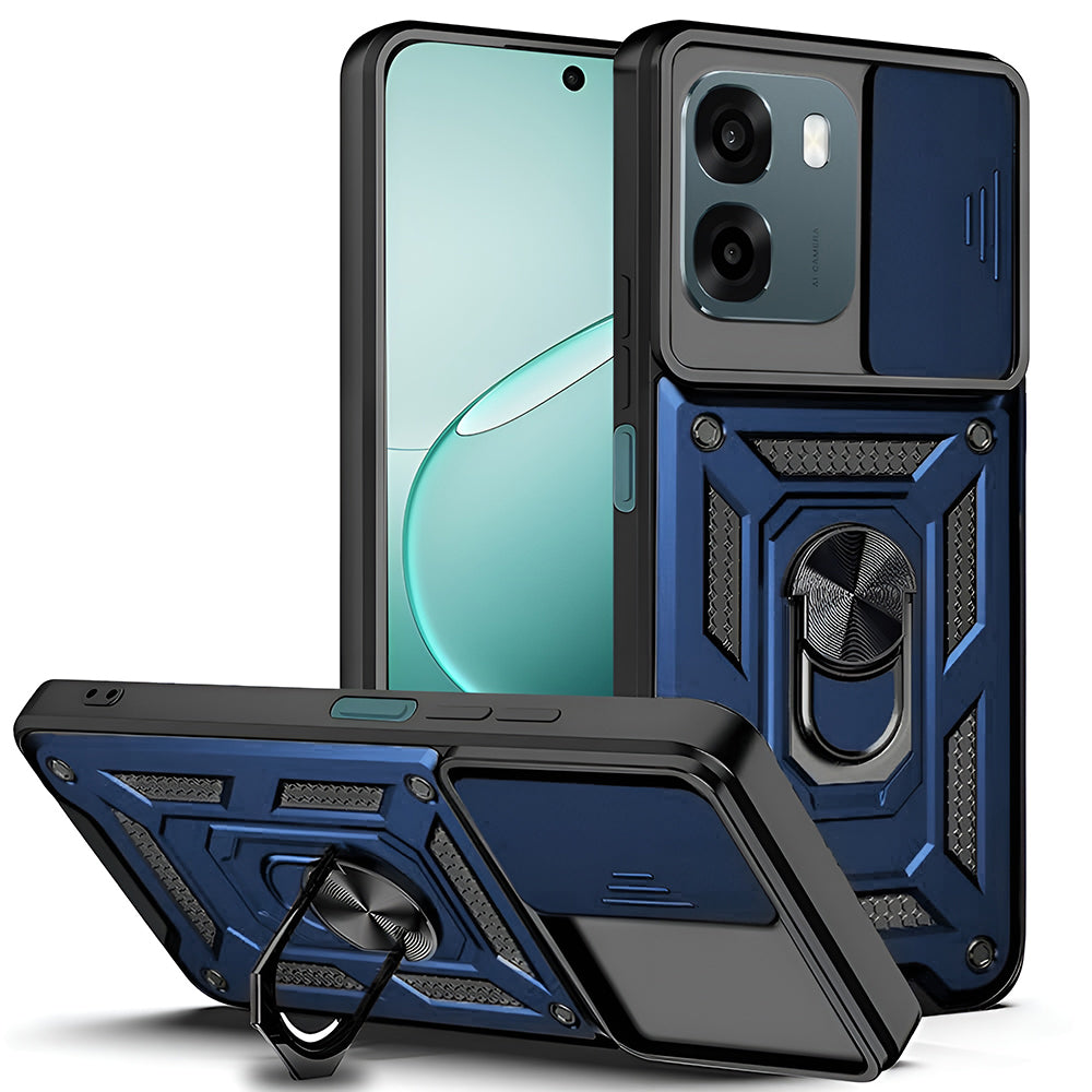 TechSuit Husa de protectie Techsuit CamShield Series compatibil cu Oppo A6 4G, Albastru