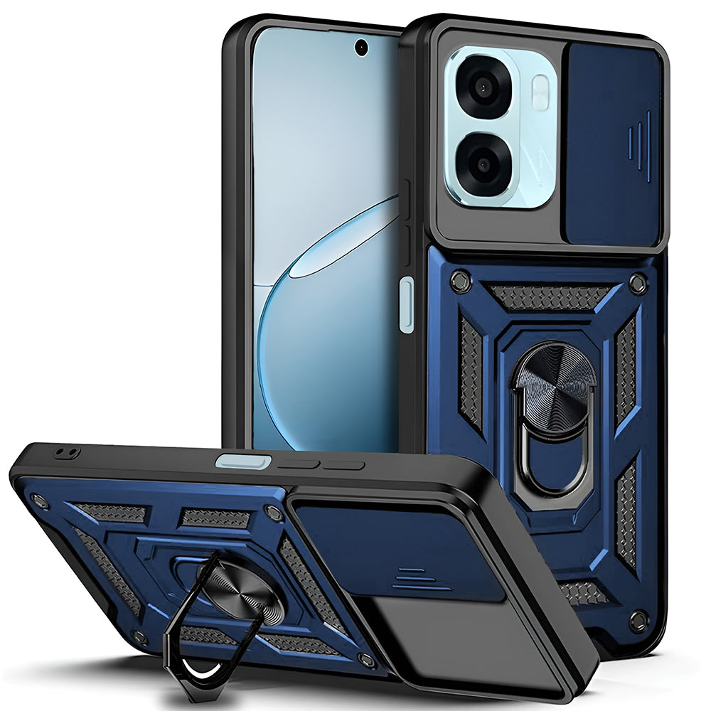 TechSuit Husa de protectie Techsuit CamShield Series compatibil cu Oppo A6 4G / A6x 4G / A6x 5G, Albastru