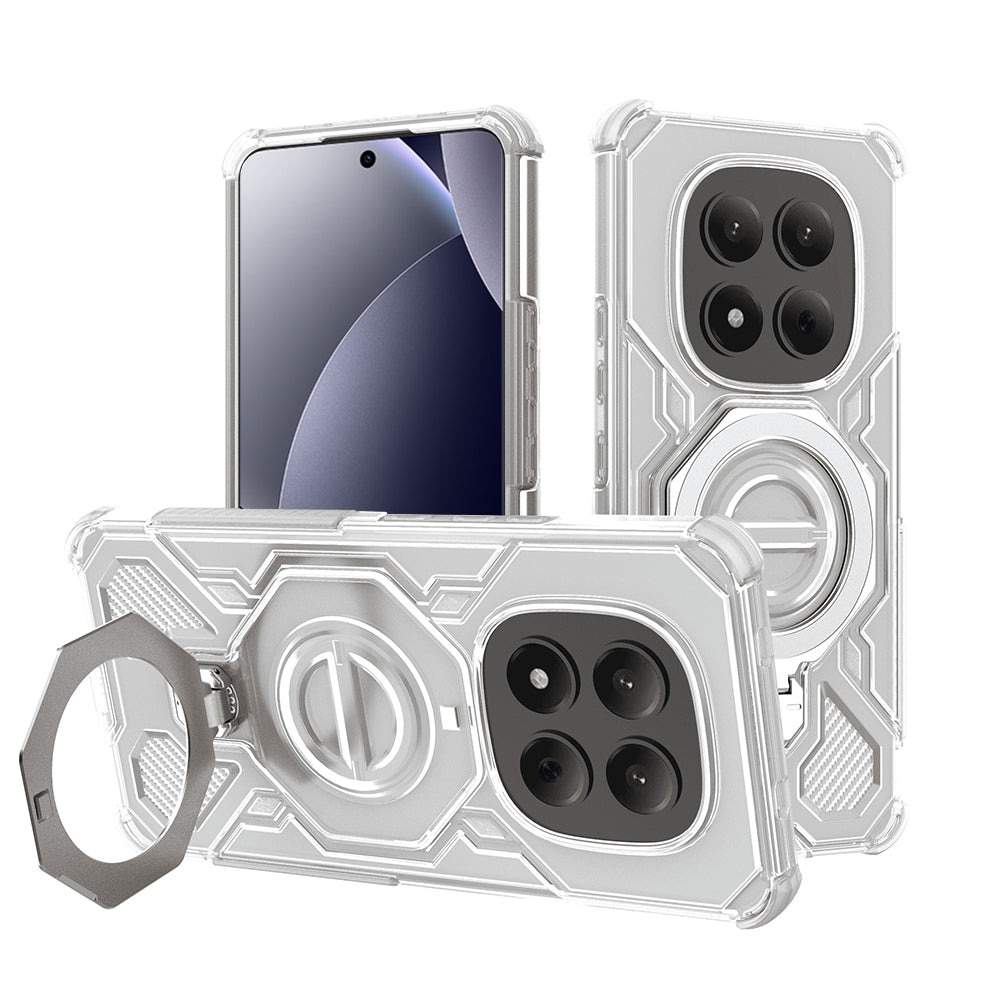 TechSuit Husa de protectie Techsuit Carbon Shield PRO compatibil cu Xiaomi Redmi Note 15 Pro 4G, Alb Transparent