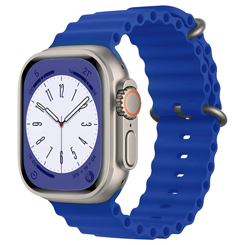 Techsuit - Watchband (W038) - Apple Watch 1/2/3/4/5/6/7/8/9/10/11/SE/SE 2/SE 3 (38/40/41/42mm) - Blue