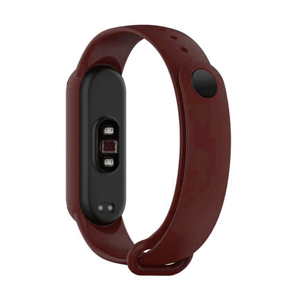 Techsuit - Watchband (W013) - Xiaomi Mi Band 5 / 5 NFC / 6 / 6 NFC / Amazfit Band 5 - Dark Red