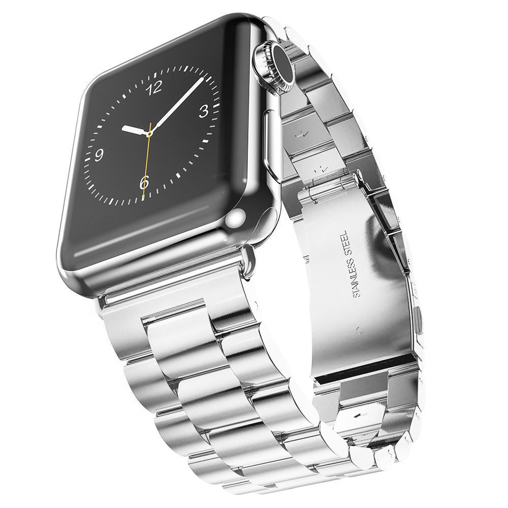 Techsuit - Watchband (W036) - Apple Watch 1/2/3/4/5/6/7/8/9/10/11/SE/SE 2/SE 3/Ultra/2/3 (42/44/45/46/49mm) - Silver