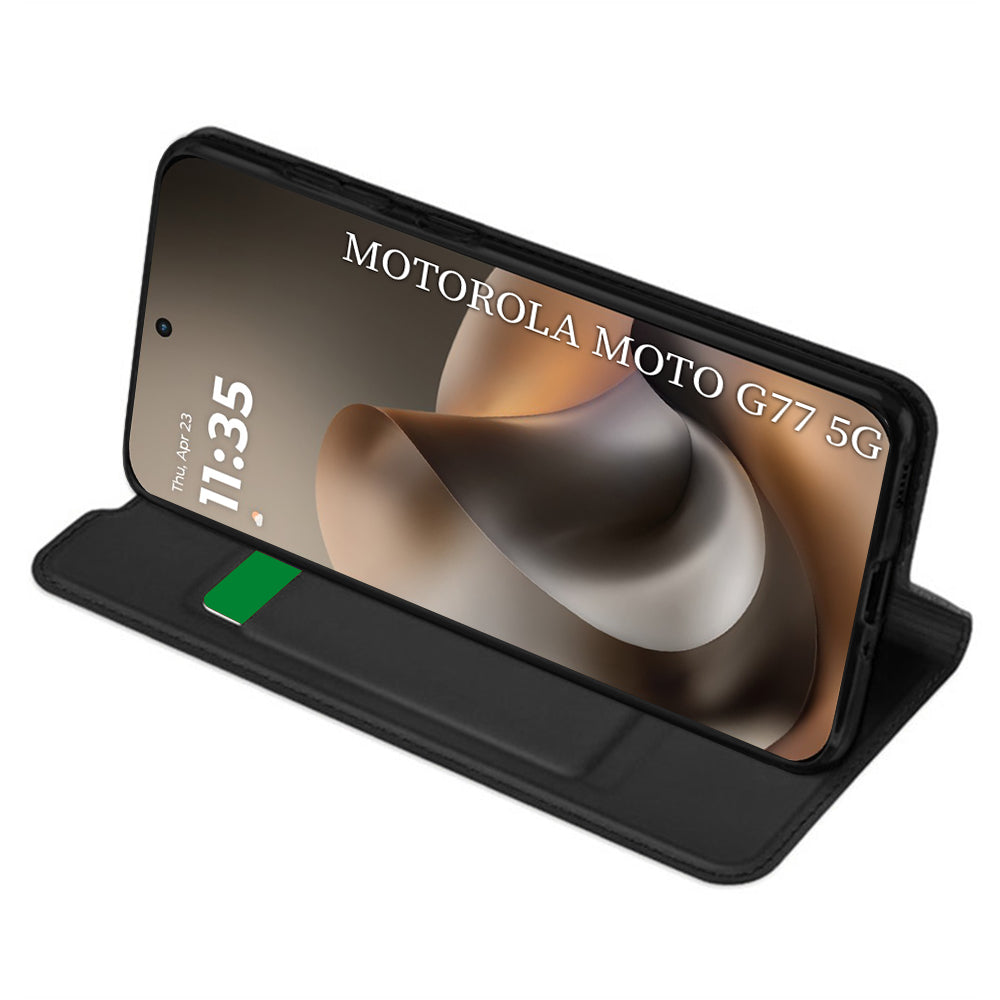 Techsuit - Magskin Book - Motorola Moto G77 / G67 - Black