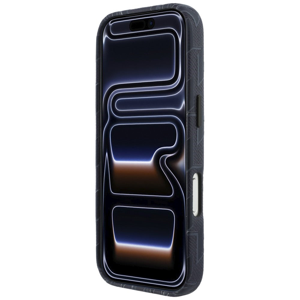 Karl Lagerfeld - Leather KL Monogram Logo MagSafe (KLHMP17X5PGKLMCB) - iPhone 17 Pro Max - Blue