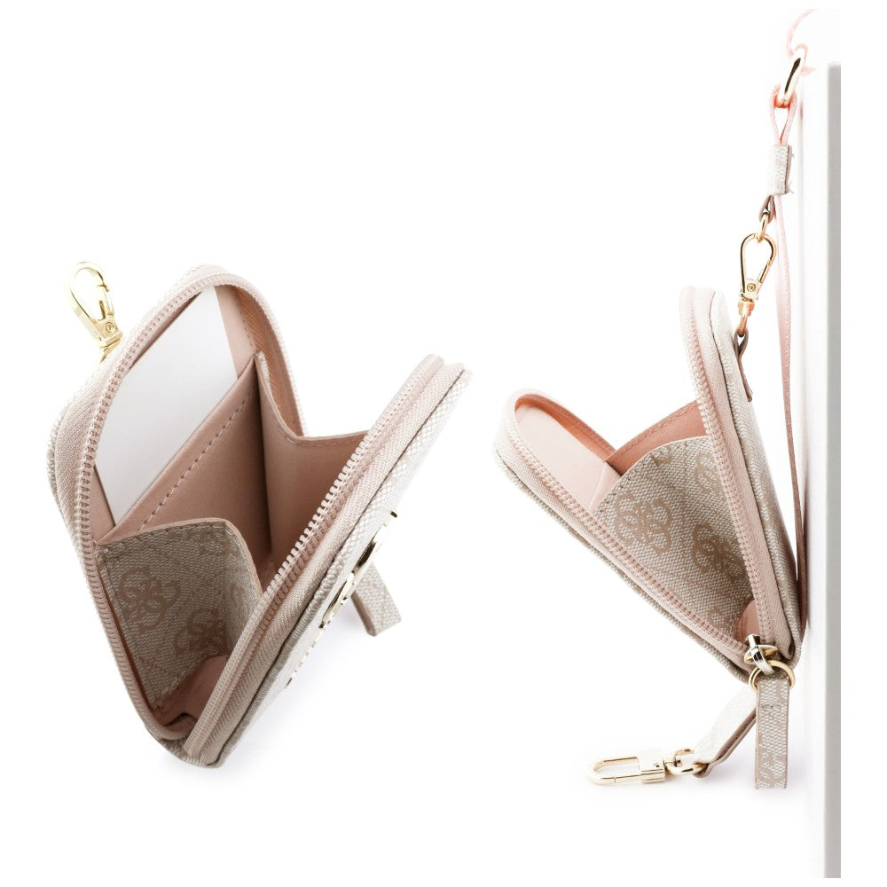 Guess - Universal Strap 4G Metal Logo (GUUCNKP4DGMP) - with Small Purse for Accesories, Adjustable, Eco Leather - Pink
