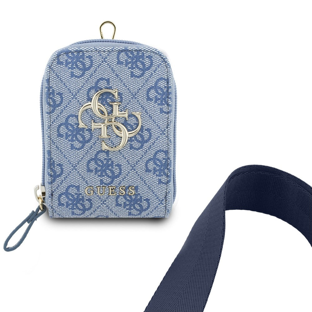 Guess - Universal Strap 4G Metal Logo (GUUCNKP4DGMB) - with Small Purse for Accesories, Adjustable, Eco Leather - Blue