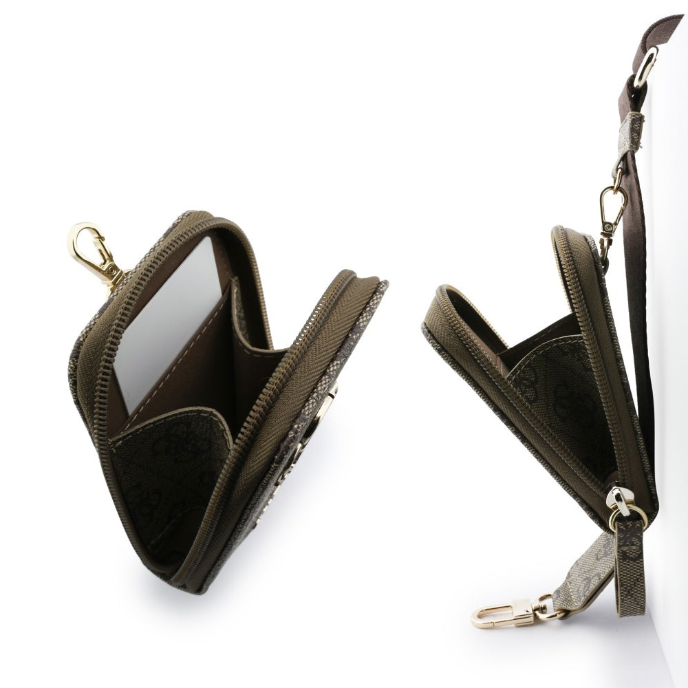 Guess - Universal Strap 4G Metal Logo (GUUCNKP4DGMW) - with Small Purse for Accesories, Adjustable, Eco Leather - Brown