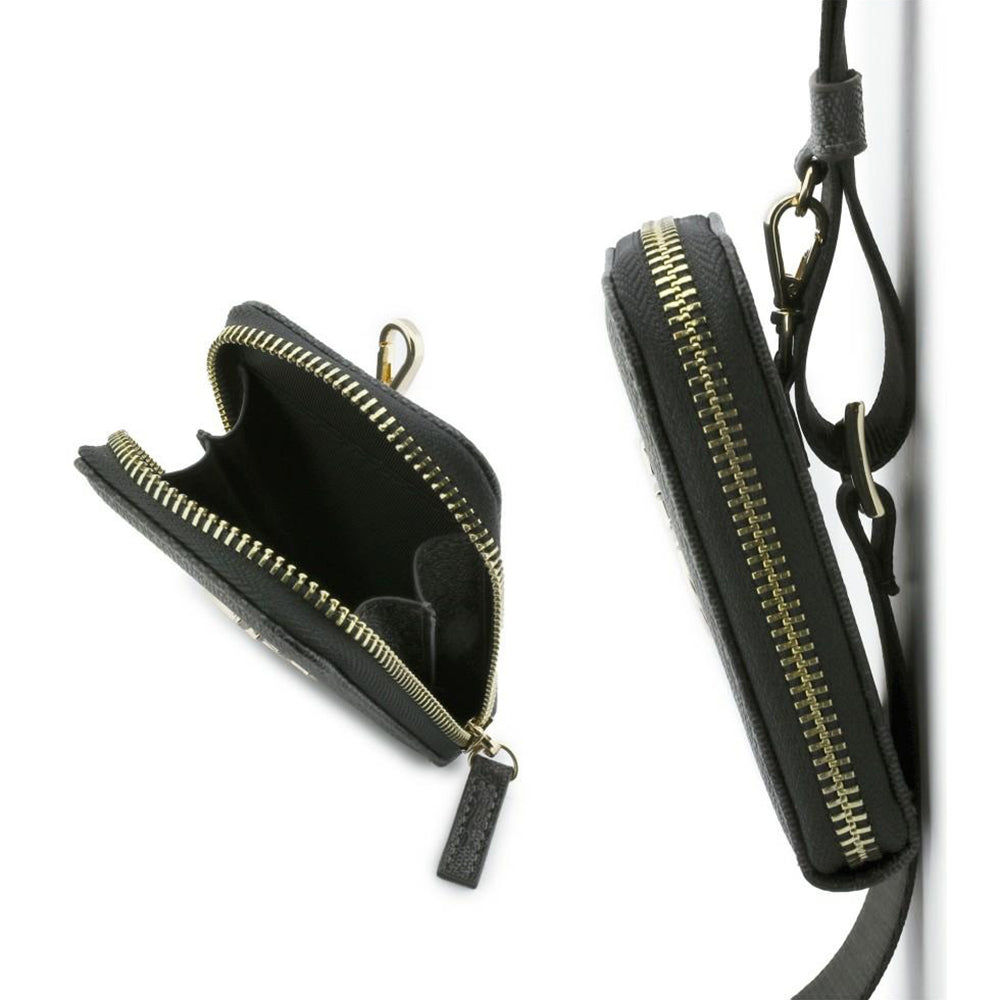 Guess - Universal Strap 4G Metal Logo (GUUCNKP4DGMK) - with Small Purse for Accesories, Adjustable, Eco Leather - Black