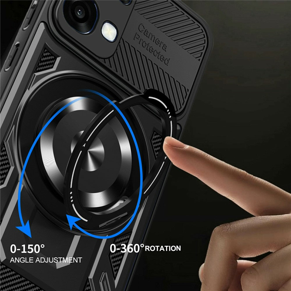 TechSuit Husa de protectie Techsuit RuggedCam compatibil cu Oppo A6x 4G / A6x 5G / A6k 4G, Albastru – imagine 3