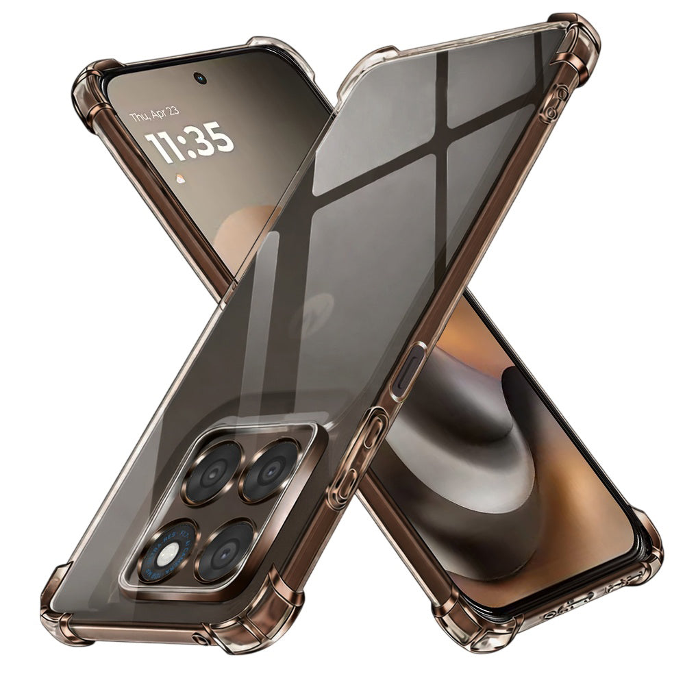 Techsuit - Shockproof Clear Silicone - Motorola Moto G77 / G67 - Clear