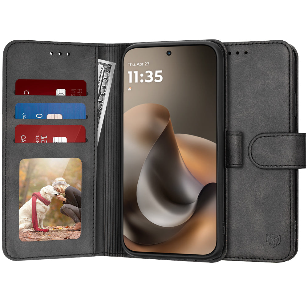 Techsuit - Diary Book - Motorola Moto G77 / G67 - Black