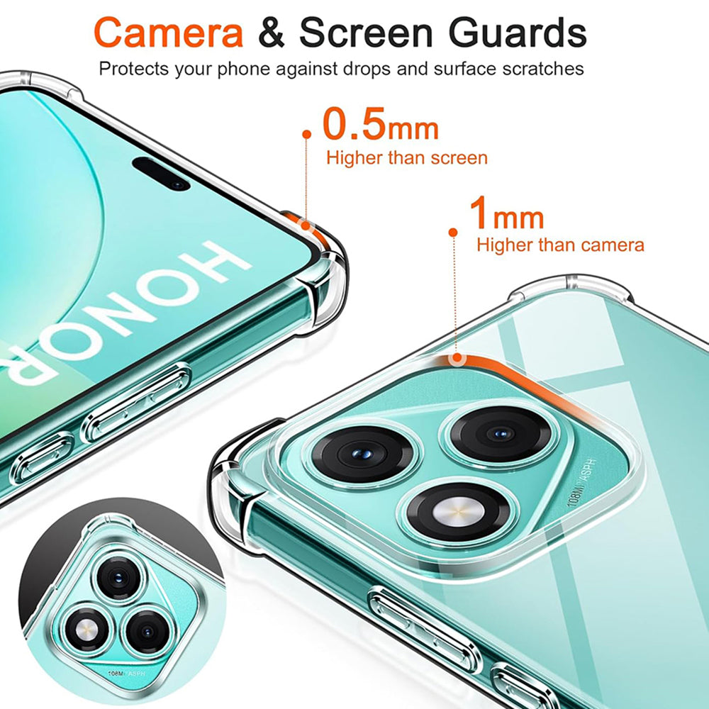 Techsuit - Shockproof Clear Silicone - Honor 600 Lite - Clear
