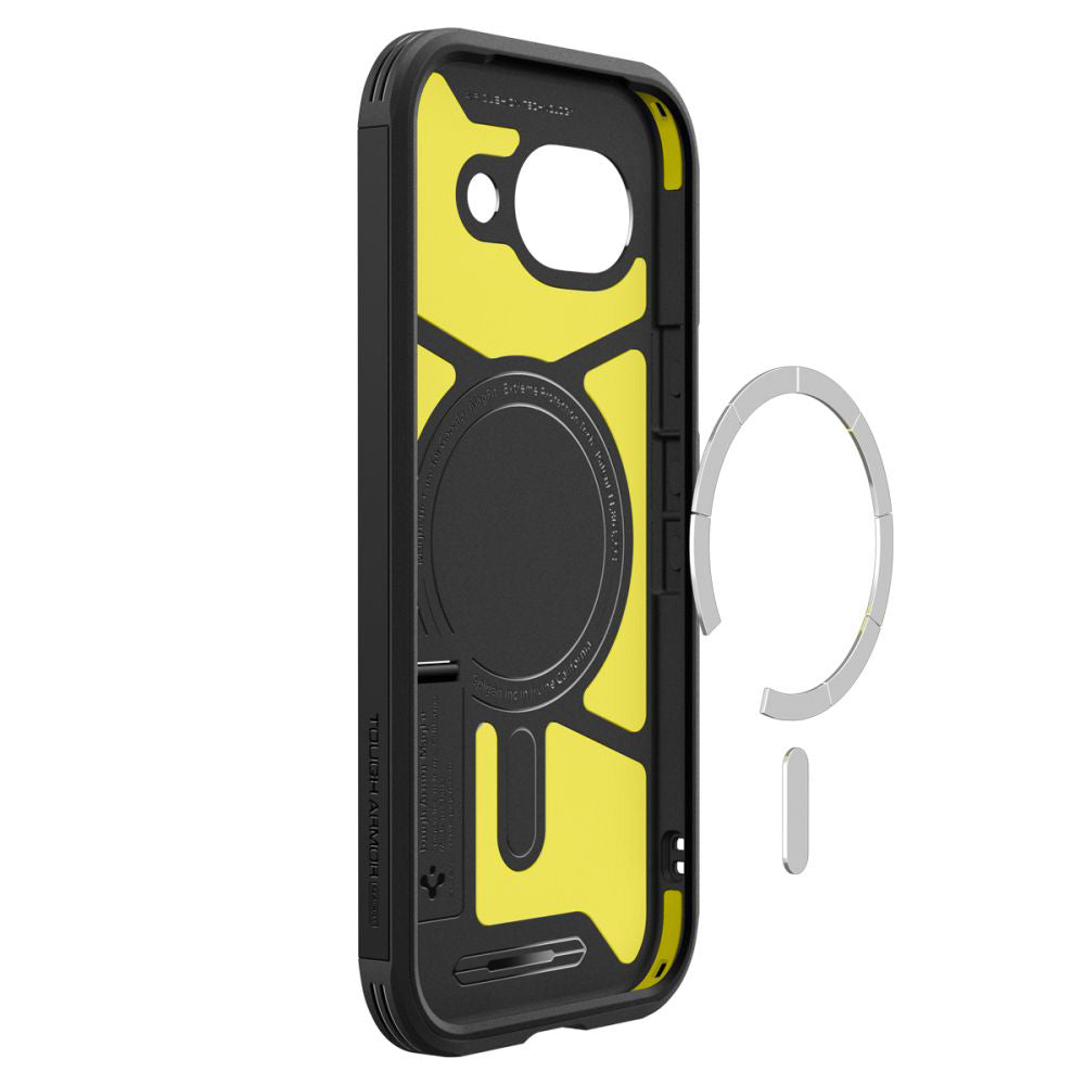 Spigen Husa de protectie Spigen Tough Armor MagSafe (ACS11280) compatibil cu Google Pixel 10a, Negru – imagine 5