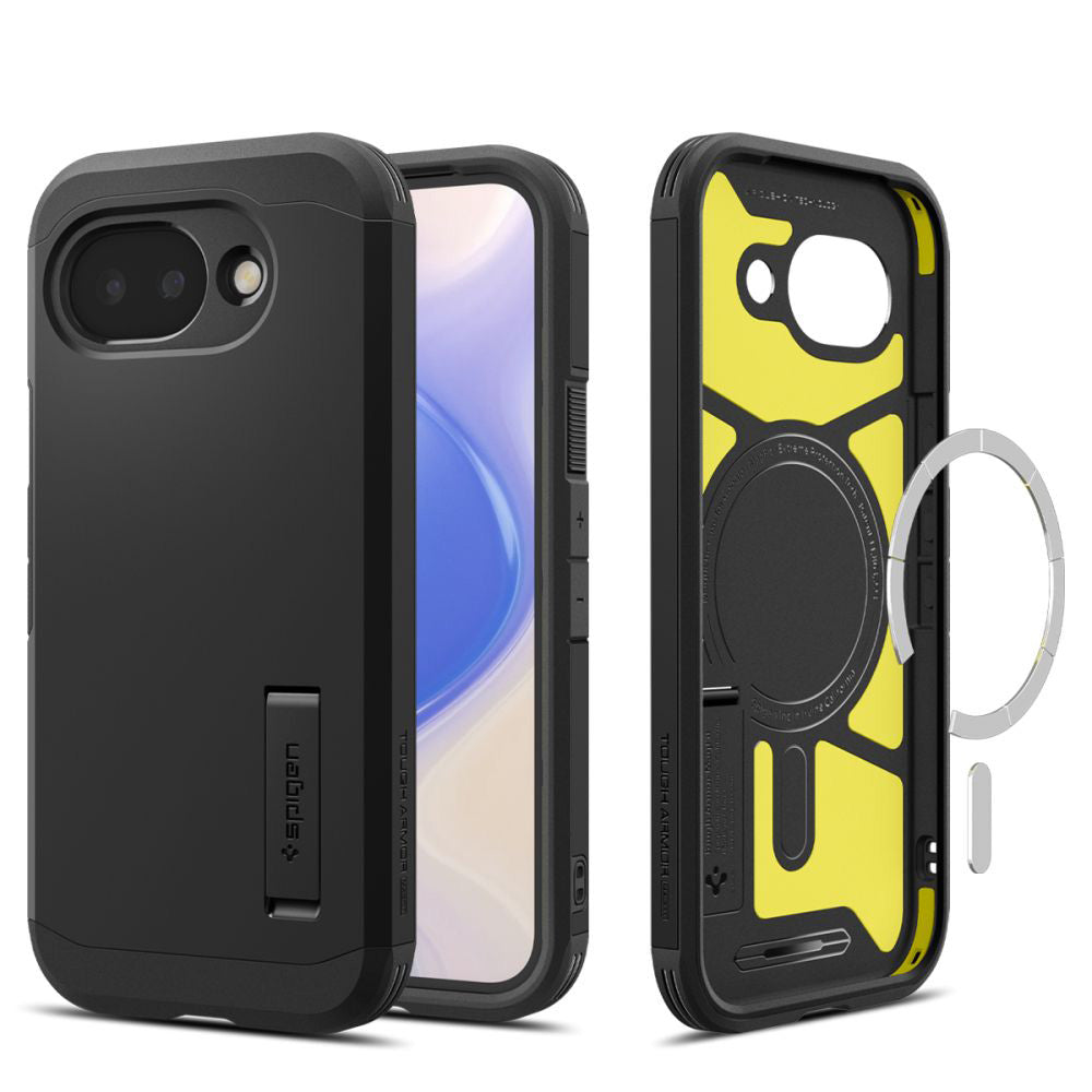 Spigen Husa de protectie Spigen Tough Armor MagSafe (ACS11280) compatibil cu Google Pixel 10a, Negru