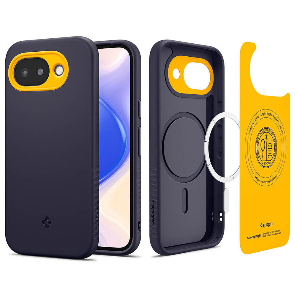 Spigen Husa de protectie Spigen Caseology Nano Pop MagSafe (ACS11286) compatibil cu Google Pixel 10a, Albastru Berry Nav