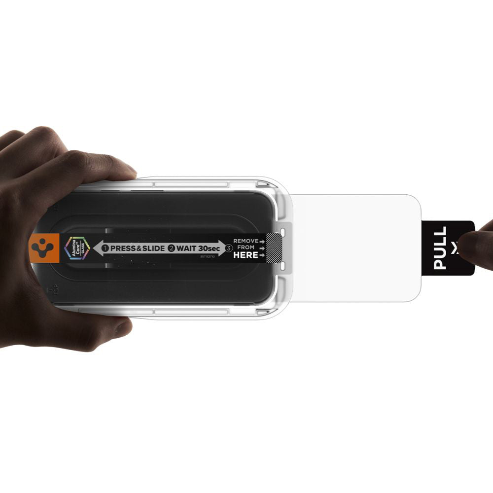 Spigen Folie de protectie Spigen (set de 2) Glas.tR EZ-FIT (AGL11364) compatibil cu Google Pixel 10a, Transparent – imag