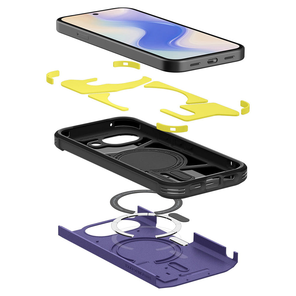 Spigen Husa de protectie Spigen Tough Armor MagSafe (ACS11281) compatibil cu Google Pixel 10a, Ash Violet – imagine 7